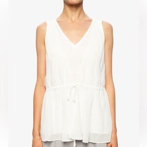 All Saints Celeste top White Sleeveless Blouse 0